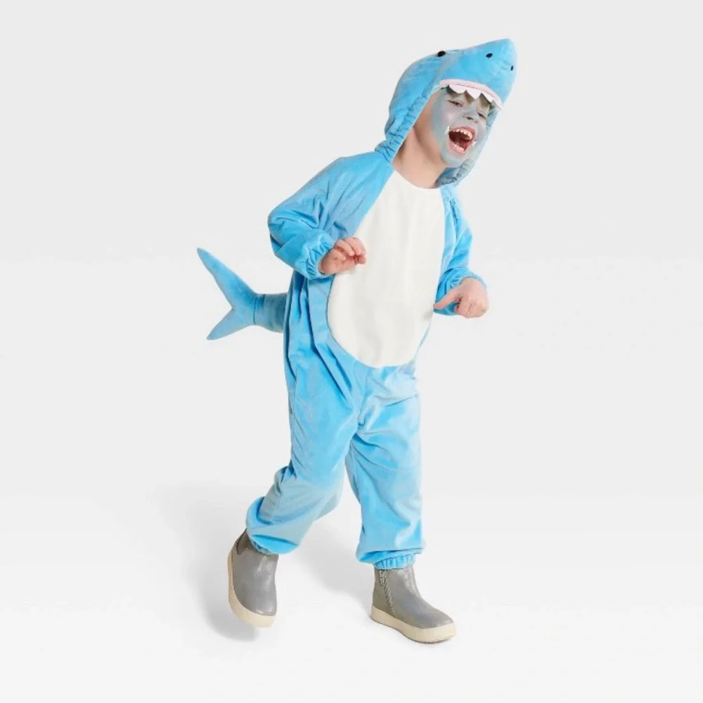 Shark Costume Size 0-6 Months Infant Baby Shark Ocean Water Animal Dress Up NWT